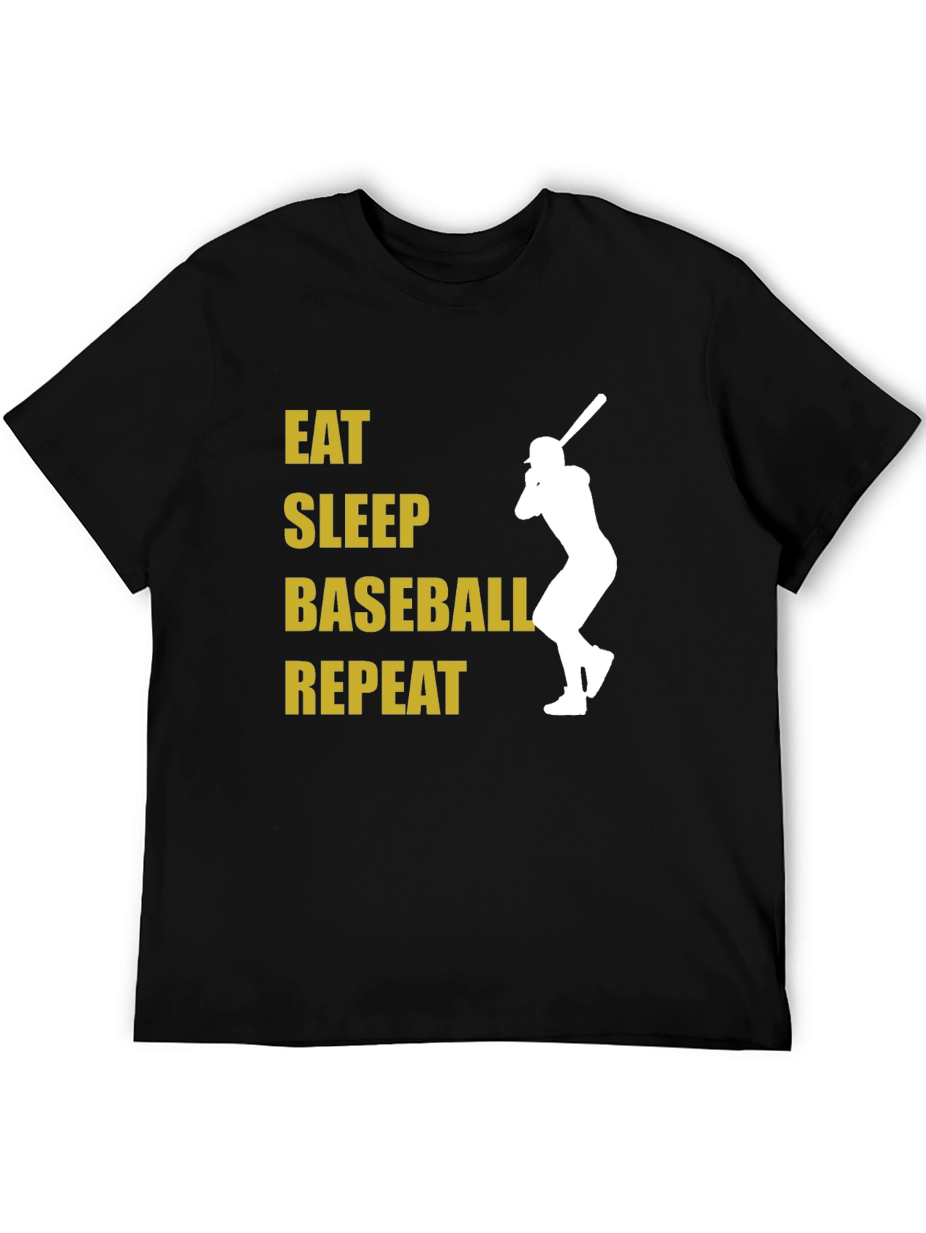 Eat Sleep Baseball Repeat Graphic T-Shirt