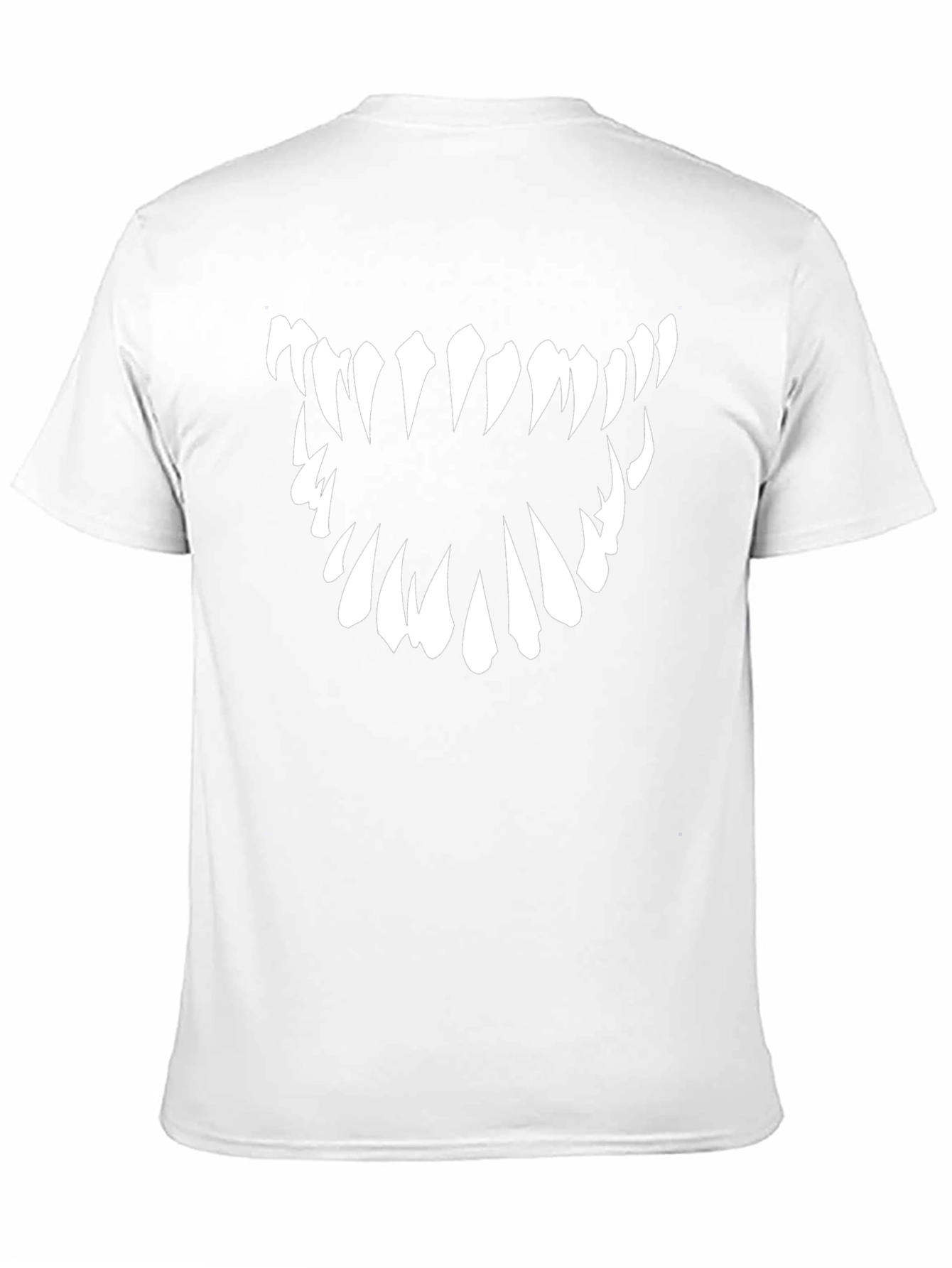 Monster Teeth Graphic Tee - Black Cotton T-Shirt