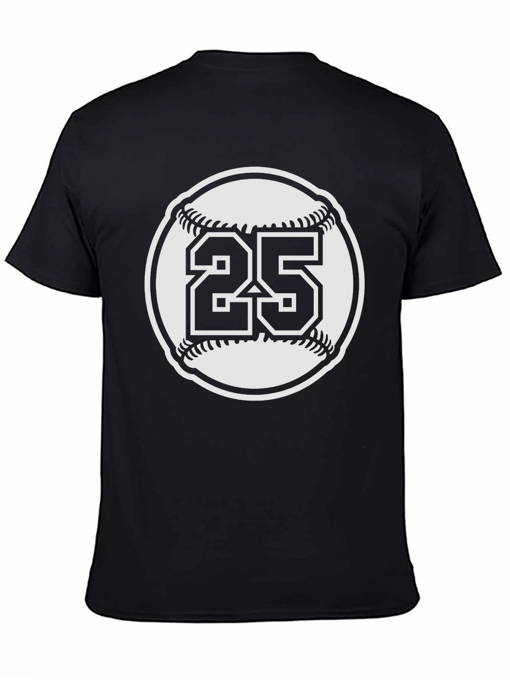 Baseball Number 25 Graphic Tee