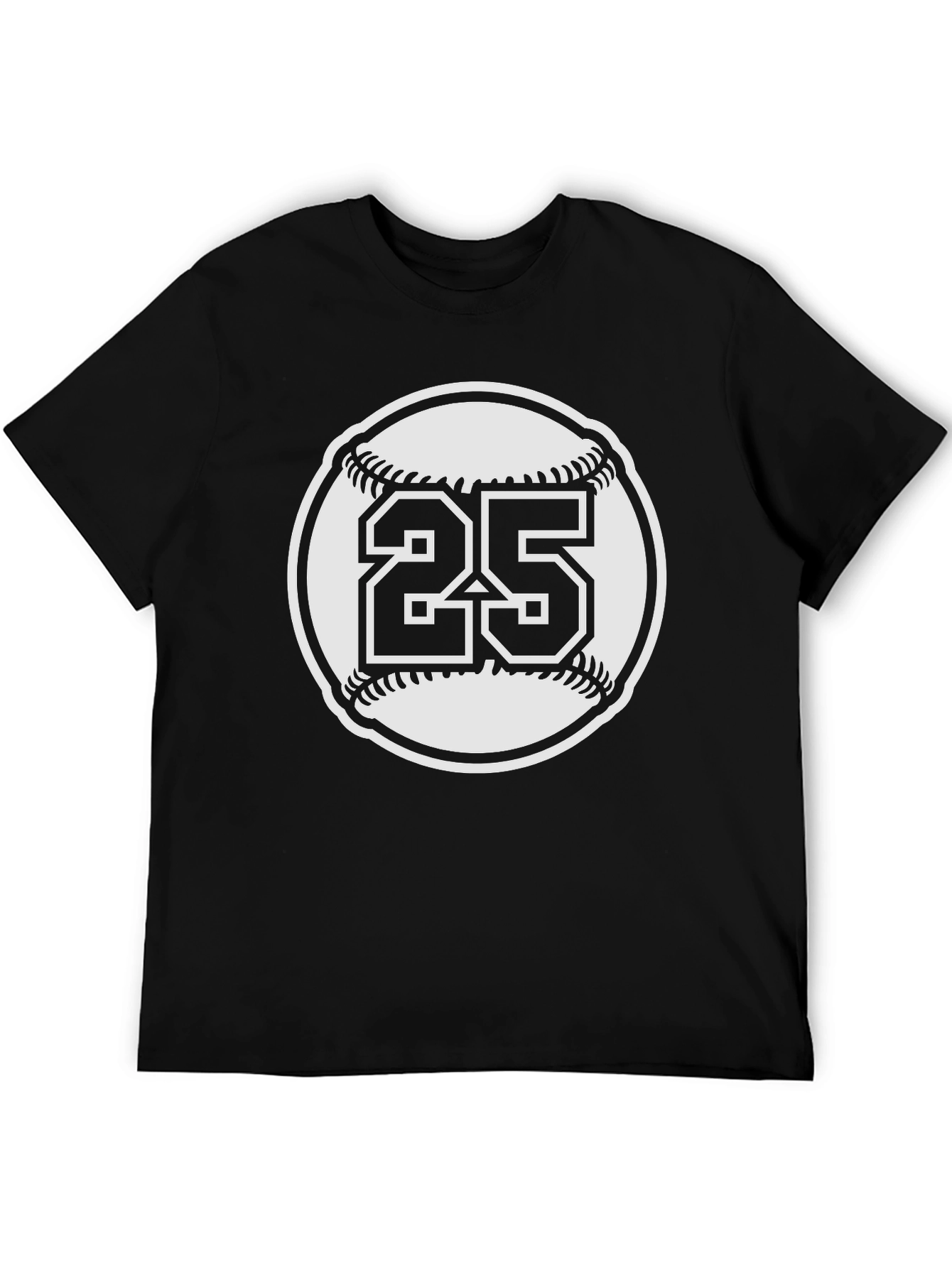 Baseball Number 25 Graphic Tee
