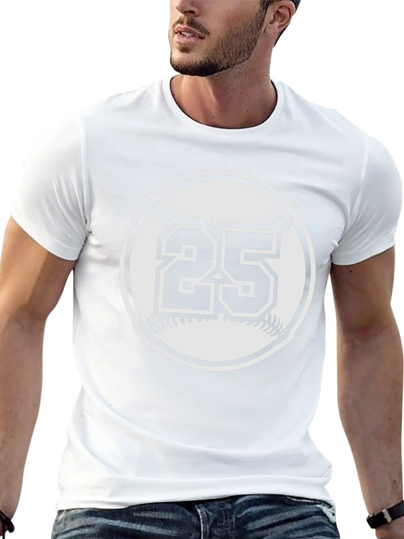 Baseball Number 25 Graphic Tee