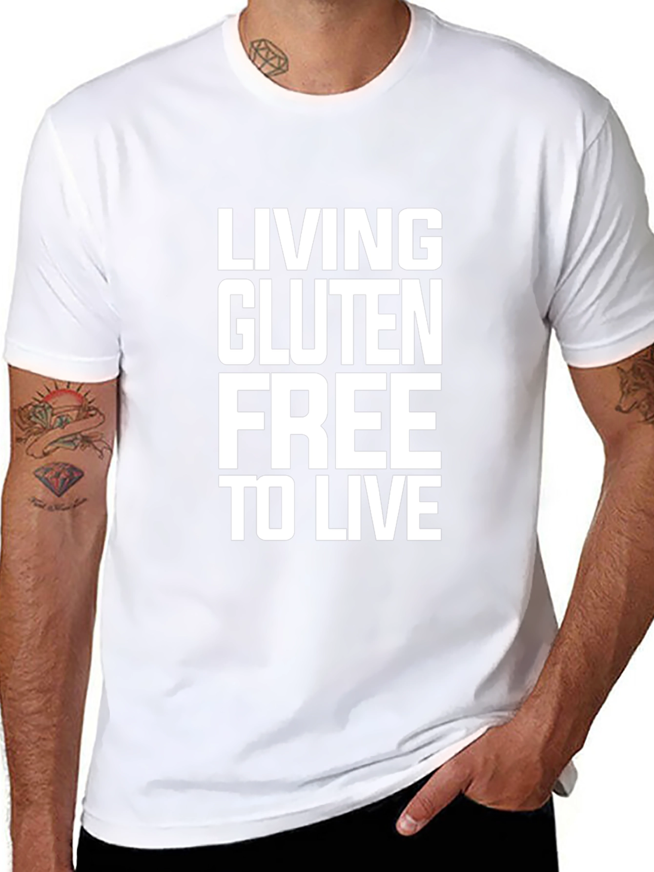 Gluten-Free Lifestyle Black T-Shirt