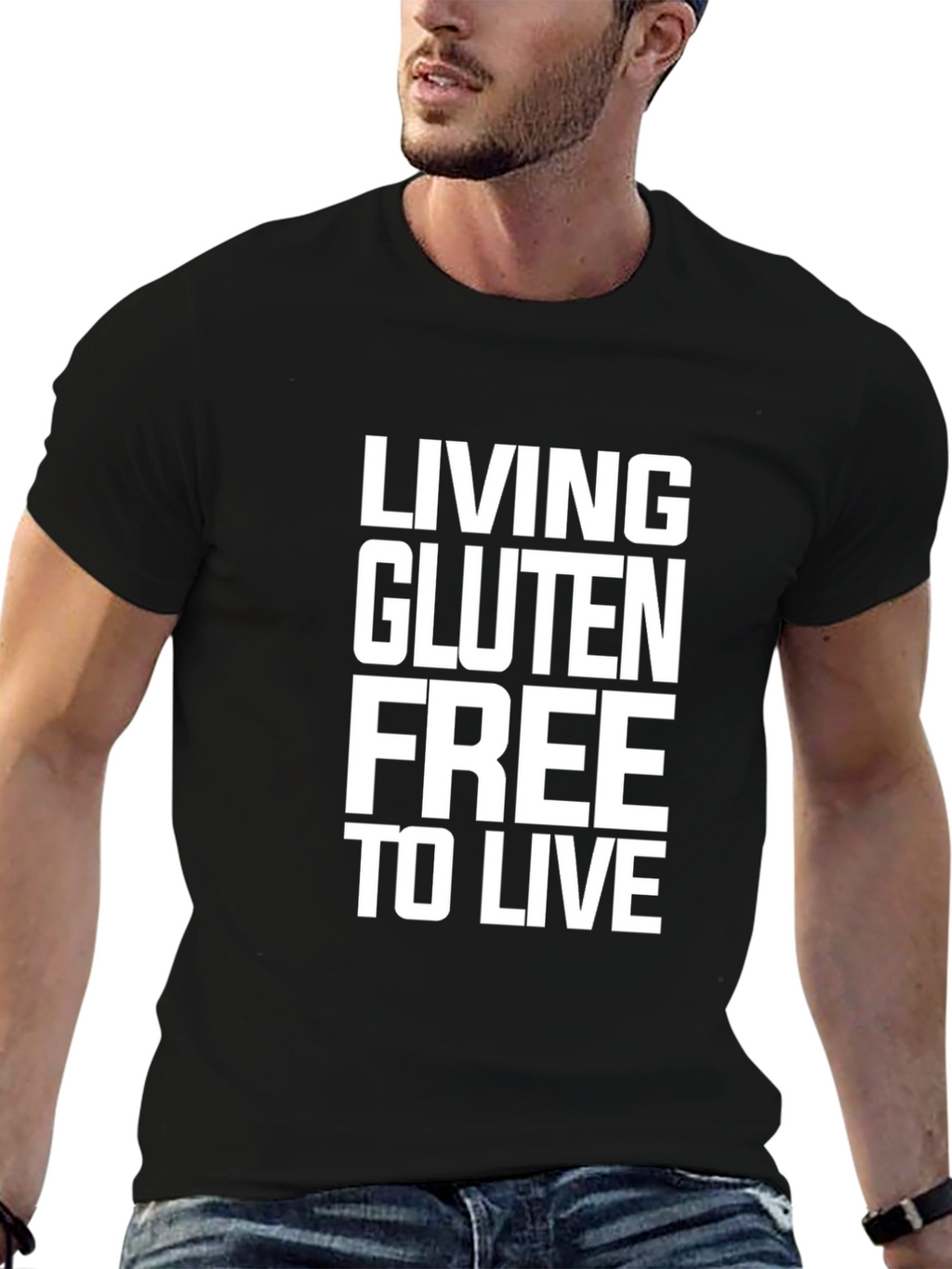 Gluten-Free Lifestyle Black T-Shirt