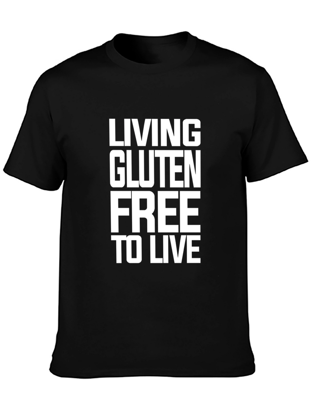 Gluten-Free Lifestyle Black T-Shirt