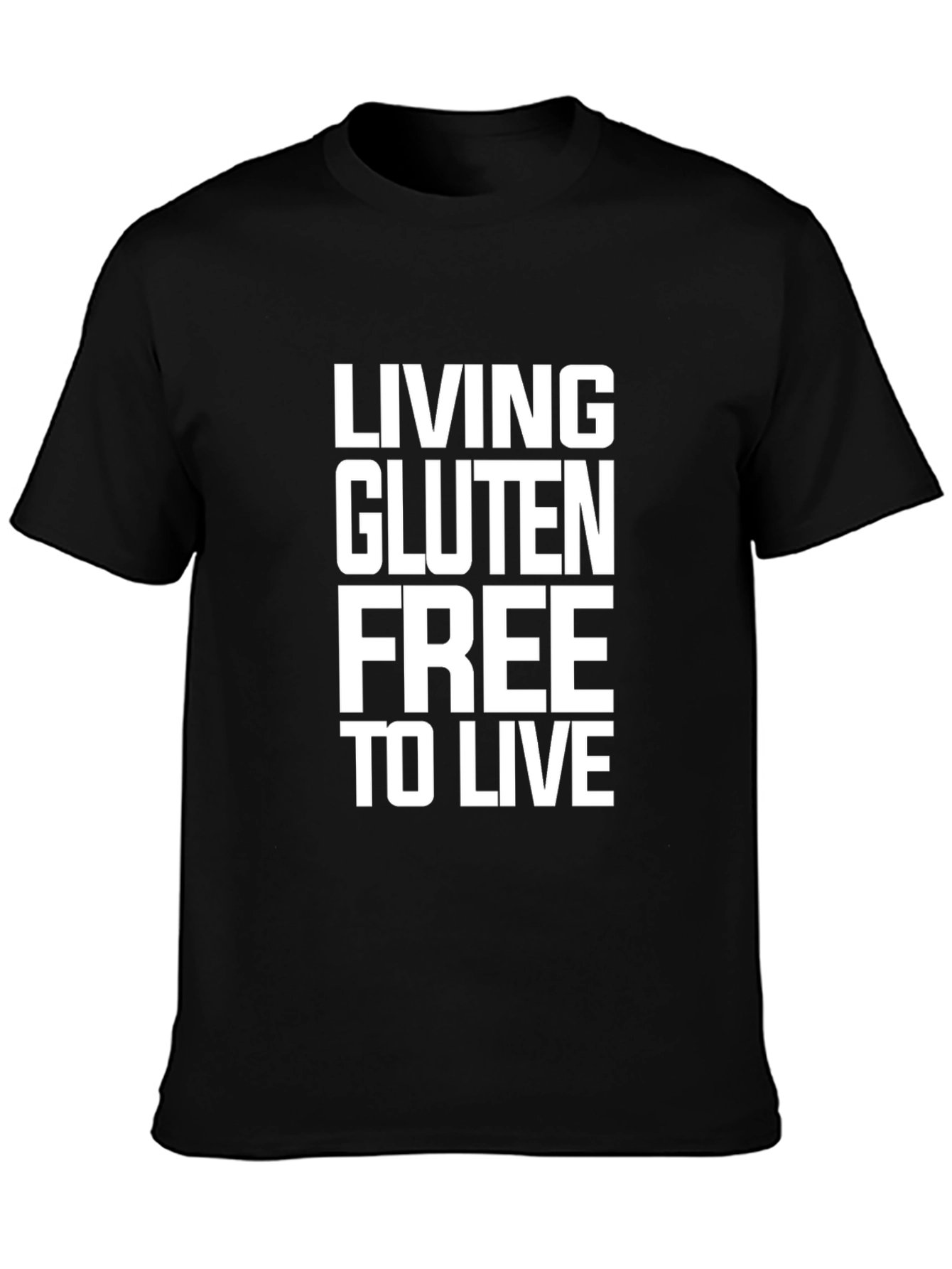 Gluten-Free Lifestyle Black T-Shirt