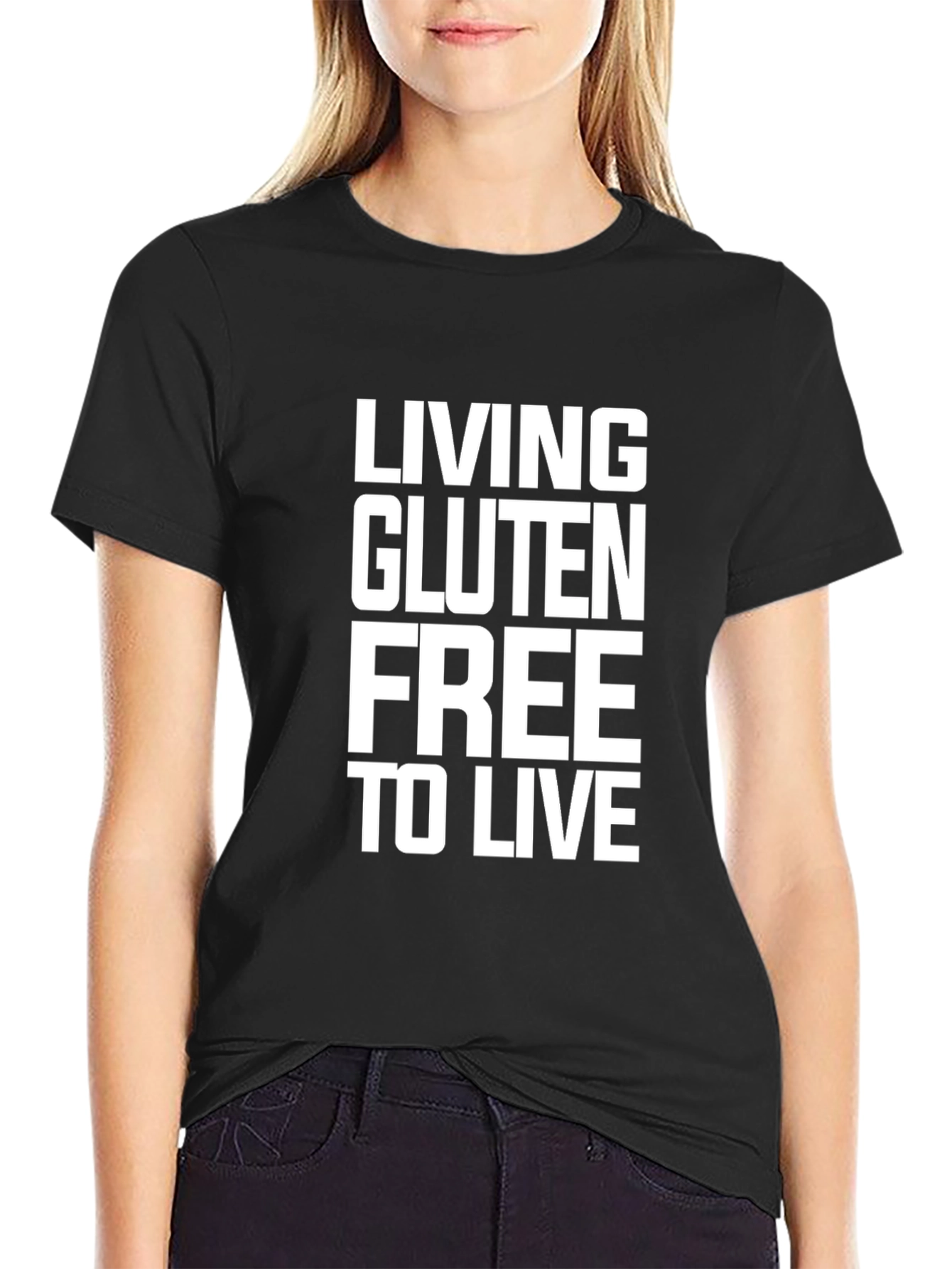 Gluten-Free Lifestyle Black T-Shirt