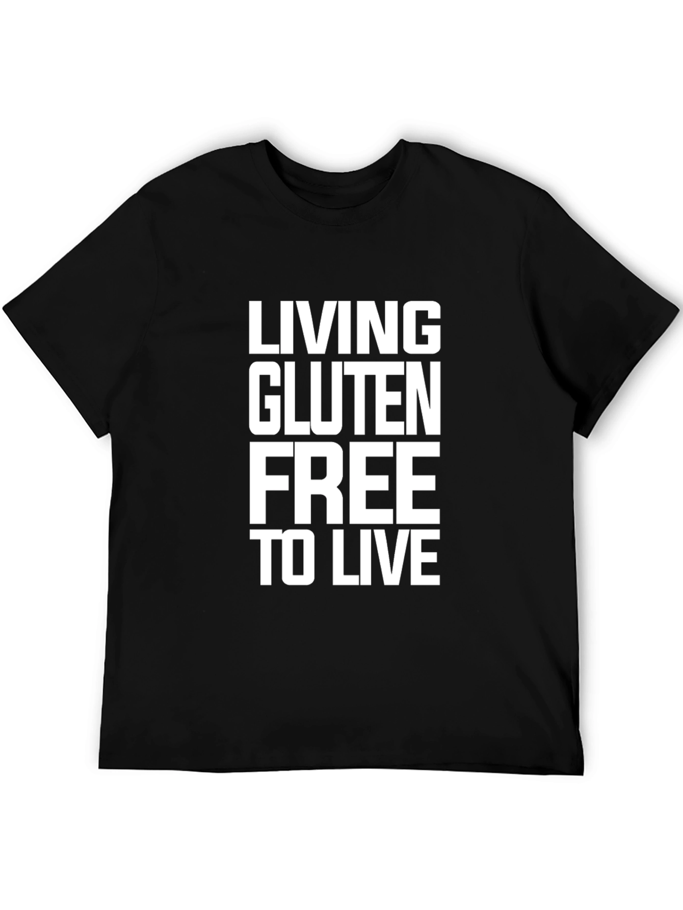 Gluten-Free Lifestyle Black T-Shirt