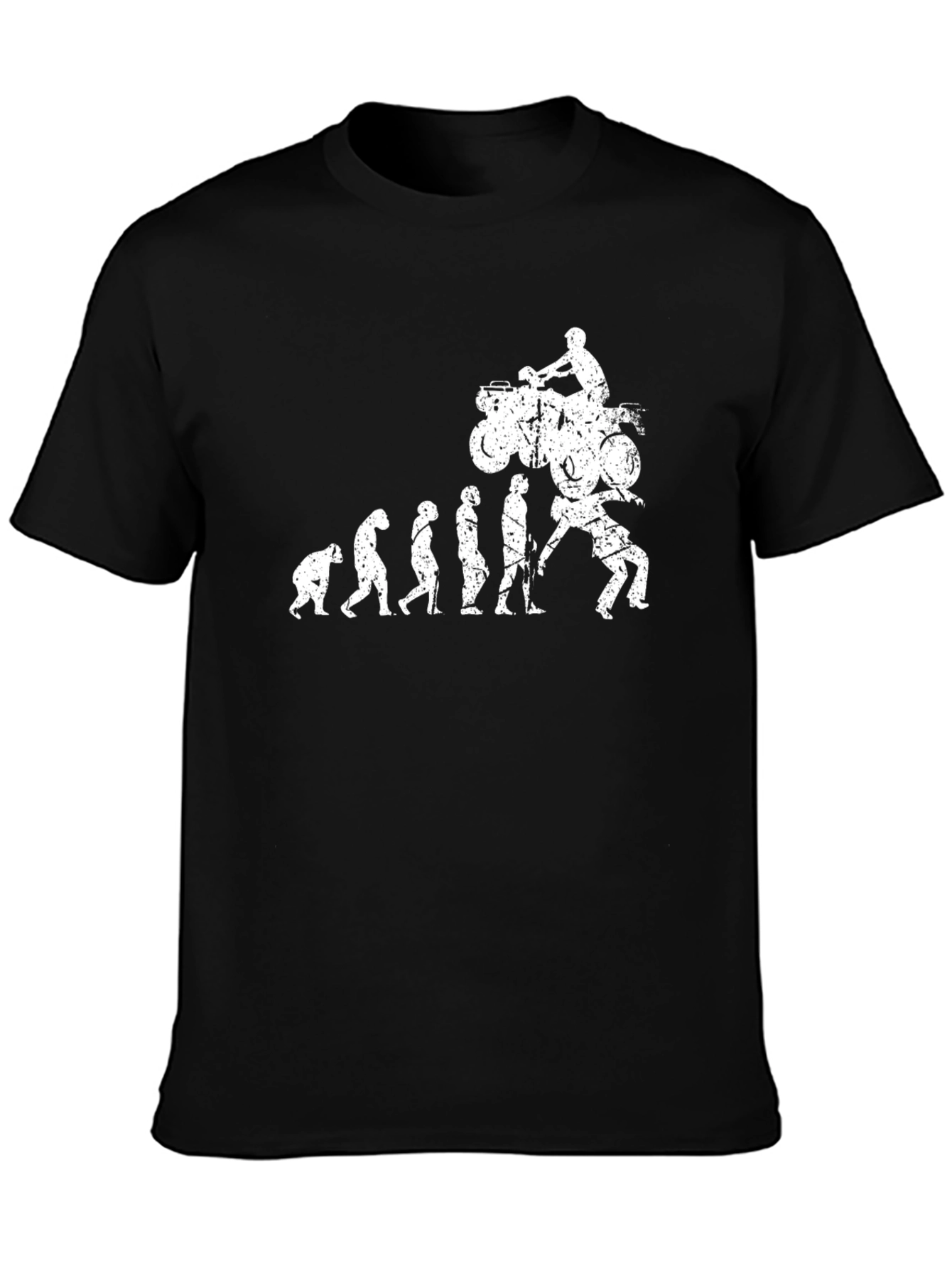 Evolution of Riding T-Shirt - Funny Bike Design