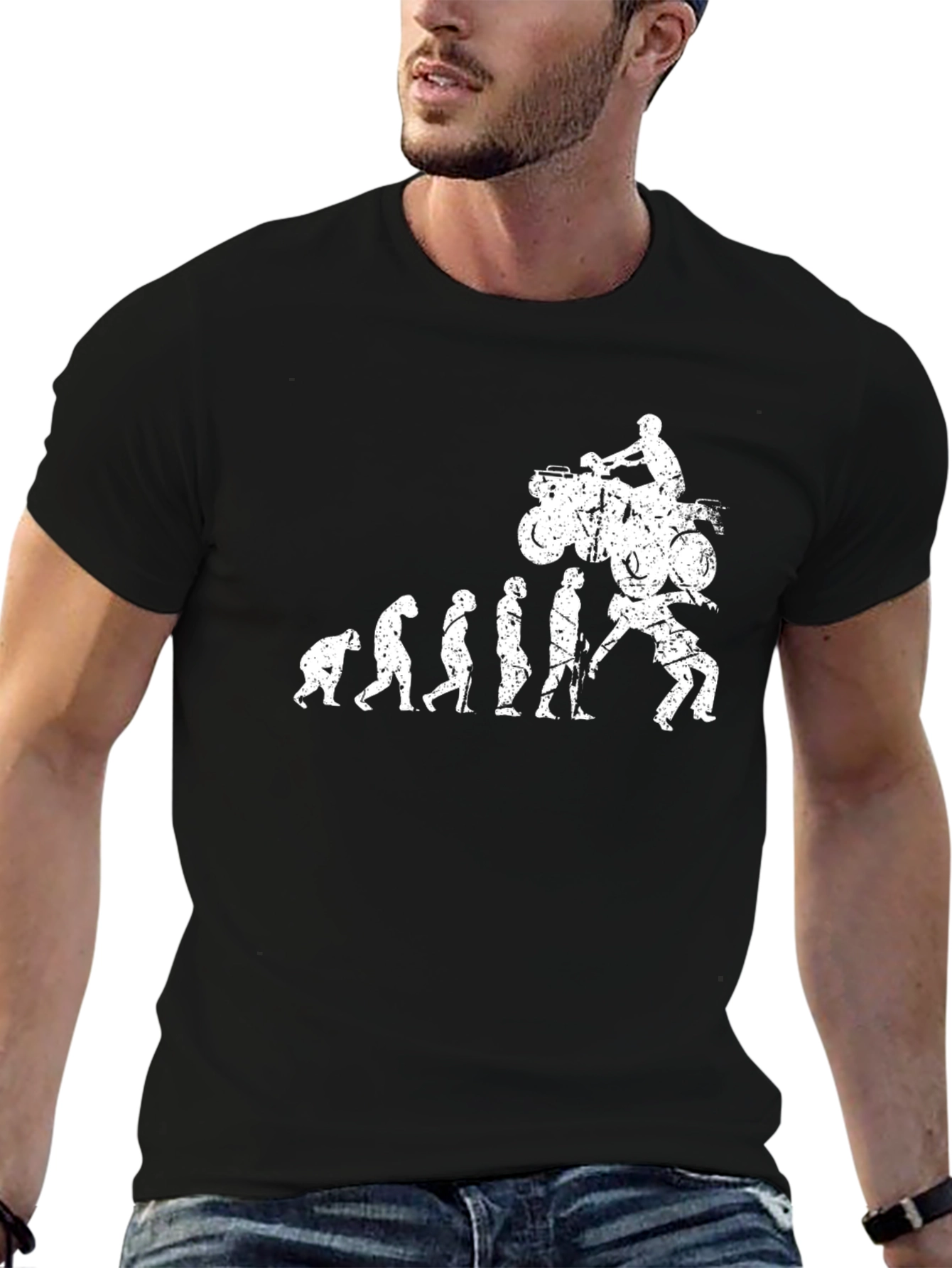 Evolution of Riding T-Shirt - Funny Bike Design