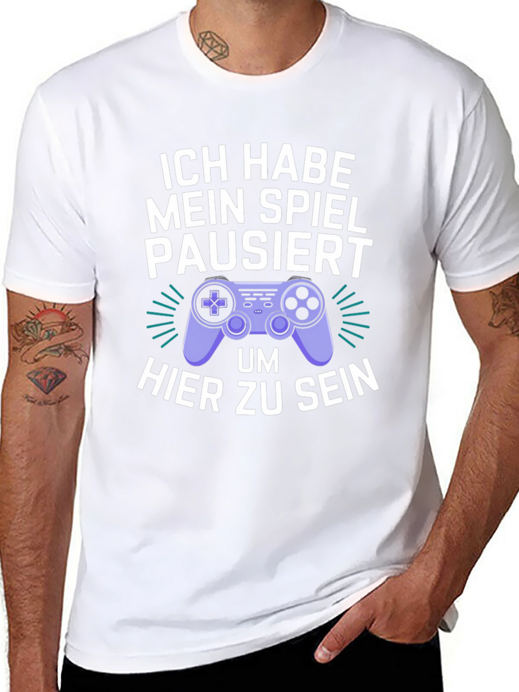 Gamer Humor T-Shirt - I Paused My Game