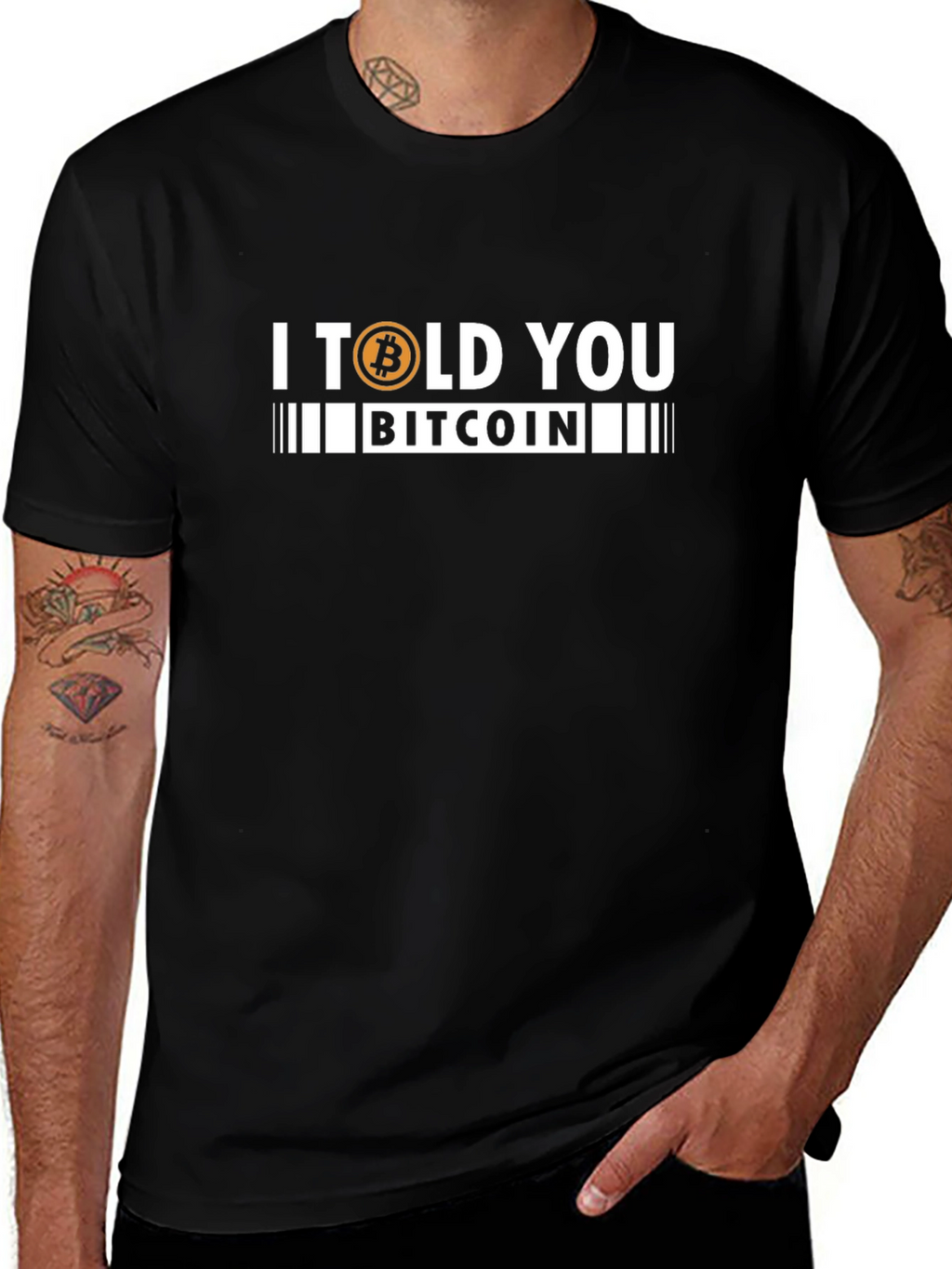 I Told You Bitcoin Black T-Shirt