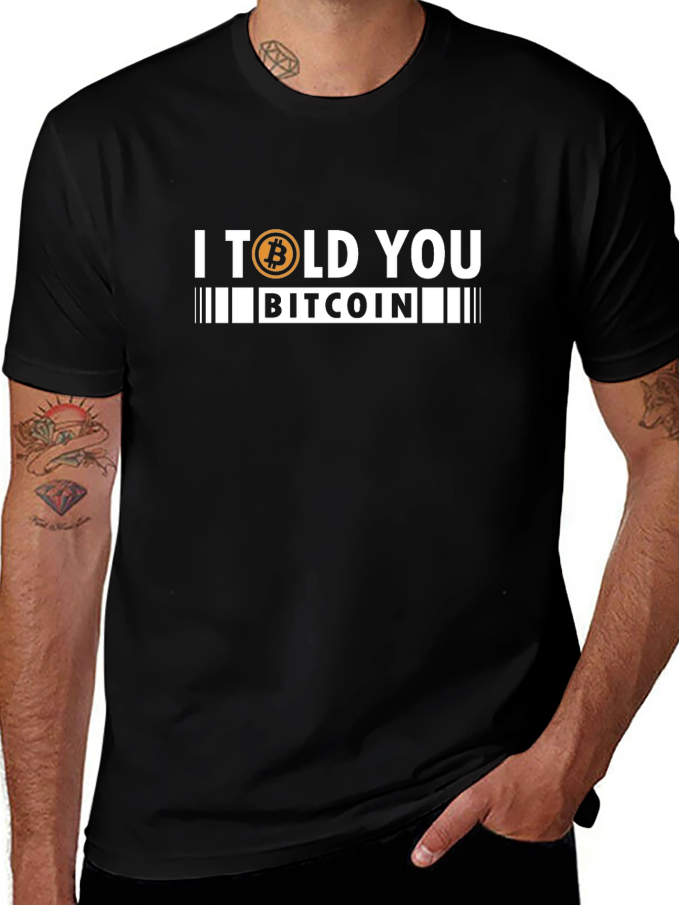 I Told You Bitcoin Black T-Shirt