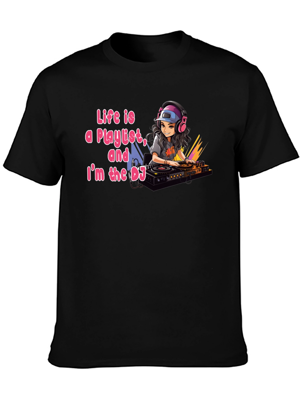 Life Is A Playlist DJ Graphic Tee