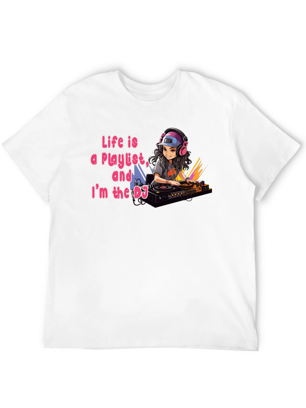 Life Is A Playlist DJ Graphic Tee