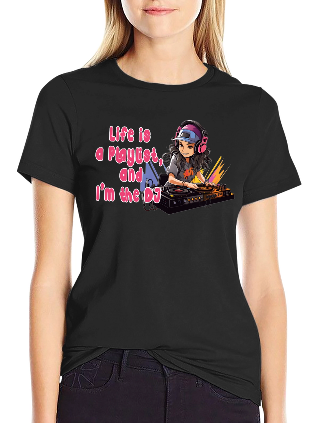 Life Is A Playlist DJ Graphic Tee