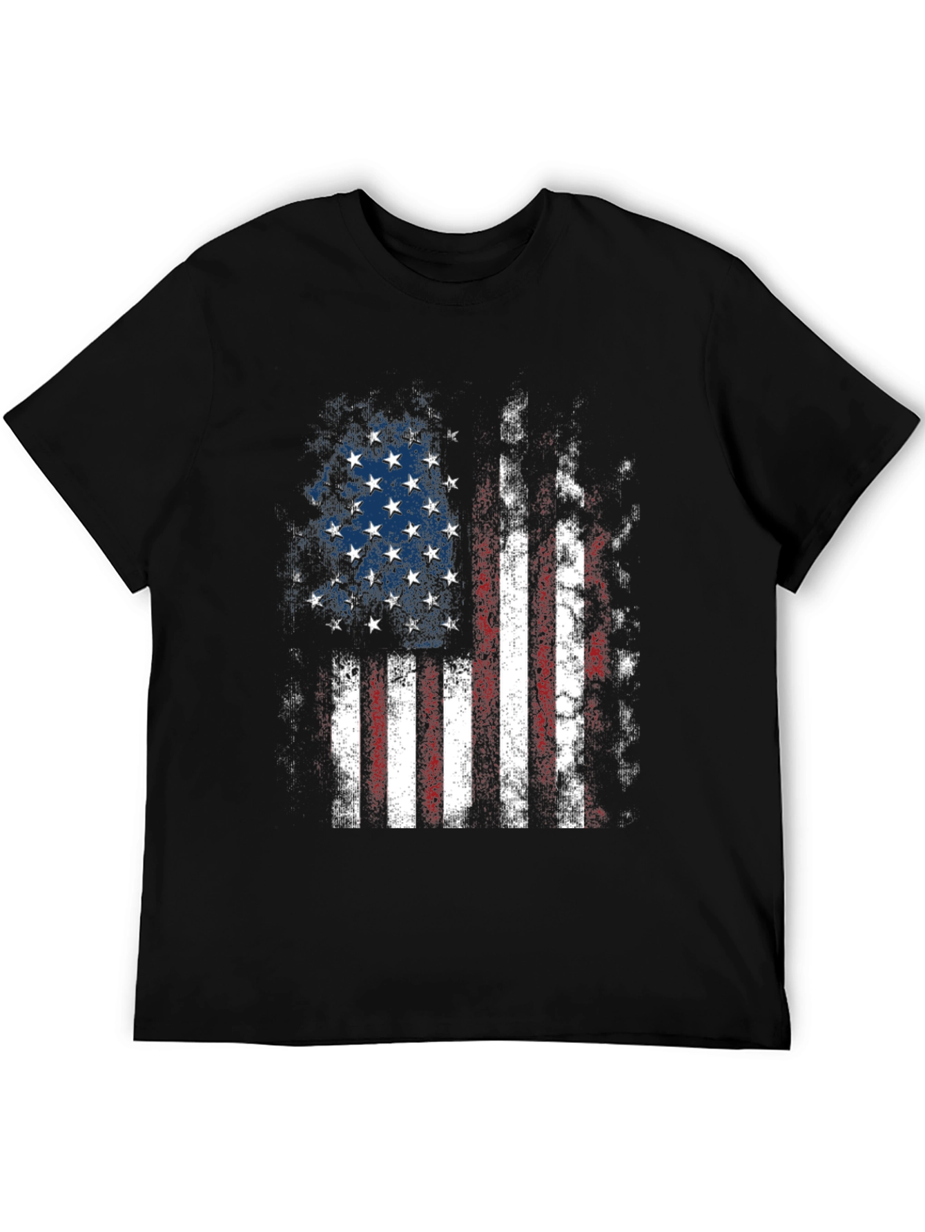 Distressed American Flag Graphic T-Shirt