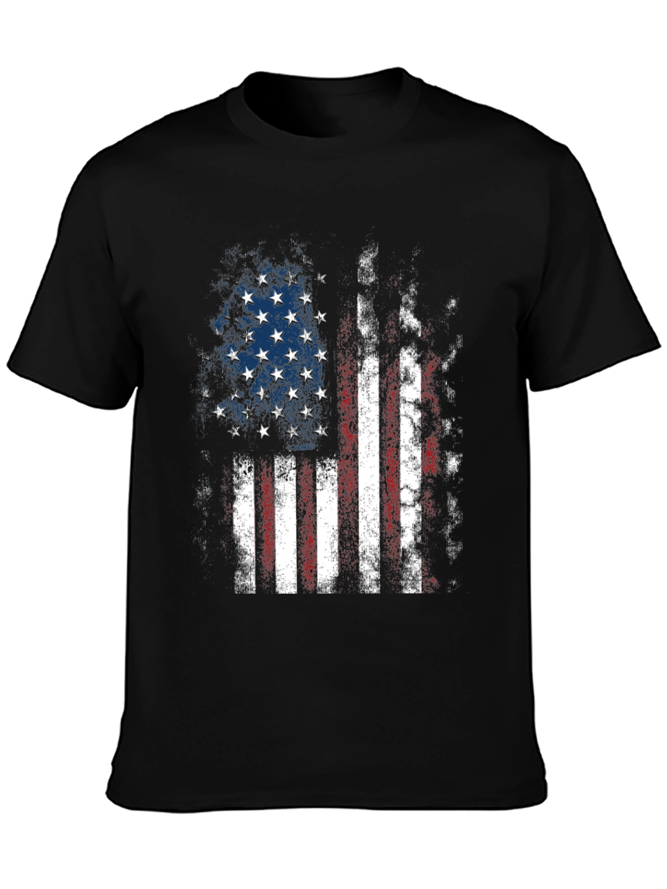 Distressed American Flag Graphic T-Shirt