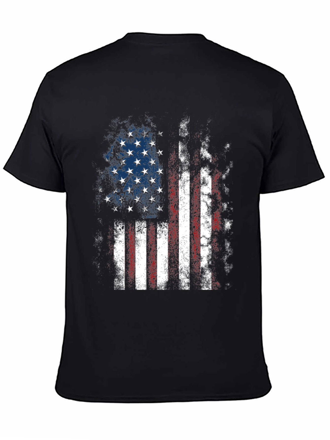 Distressed American Flag Graphic T-Shirt