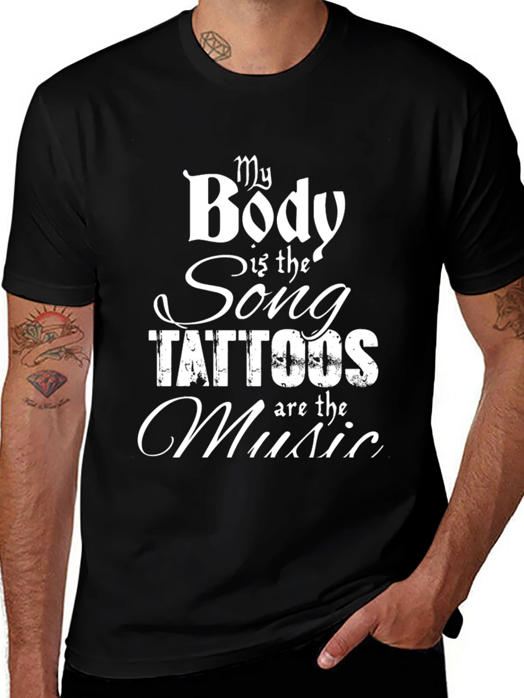 Tattoo Music Graphic Tee - Unisex