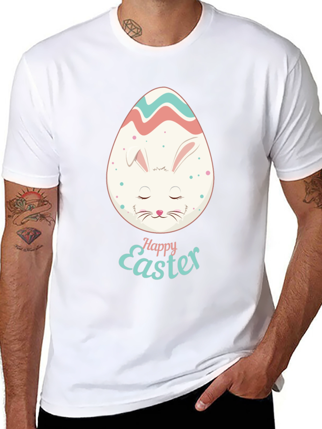 Happy Easter Bunny Egg Graphic Tee