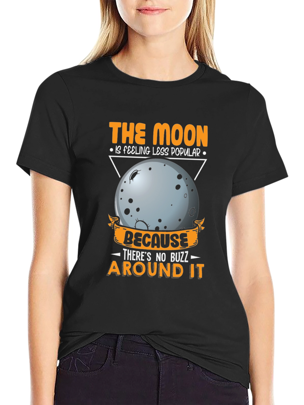 The Moon Feeling Less Popular Graphic T-Shirt