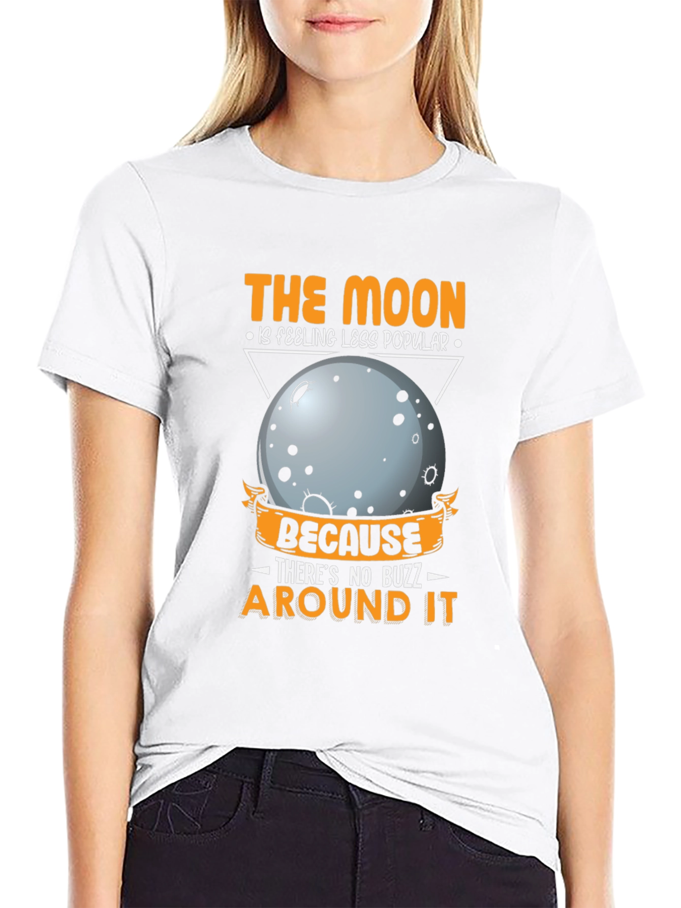 The Moon Feeling Less Popular Graphic T-Shirt