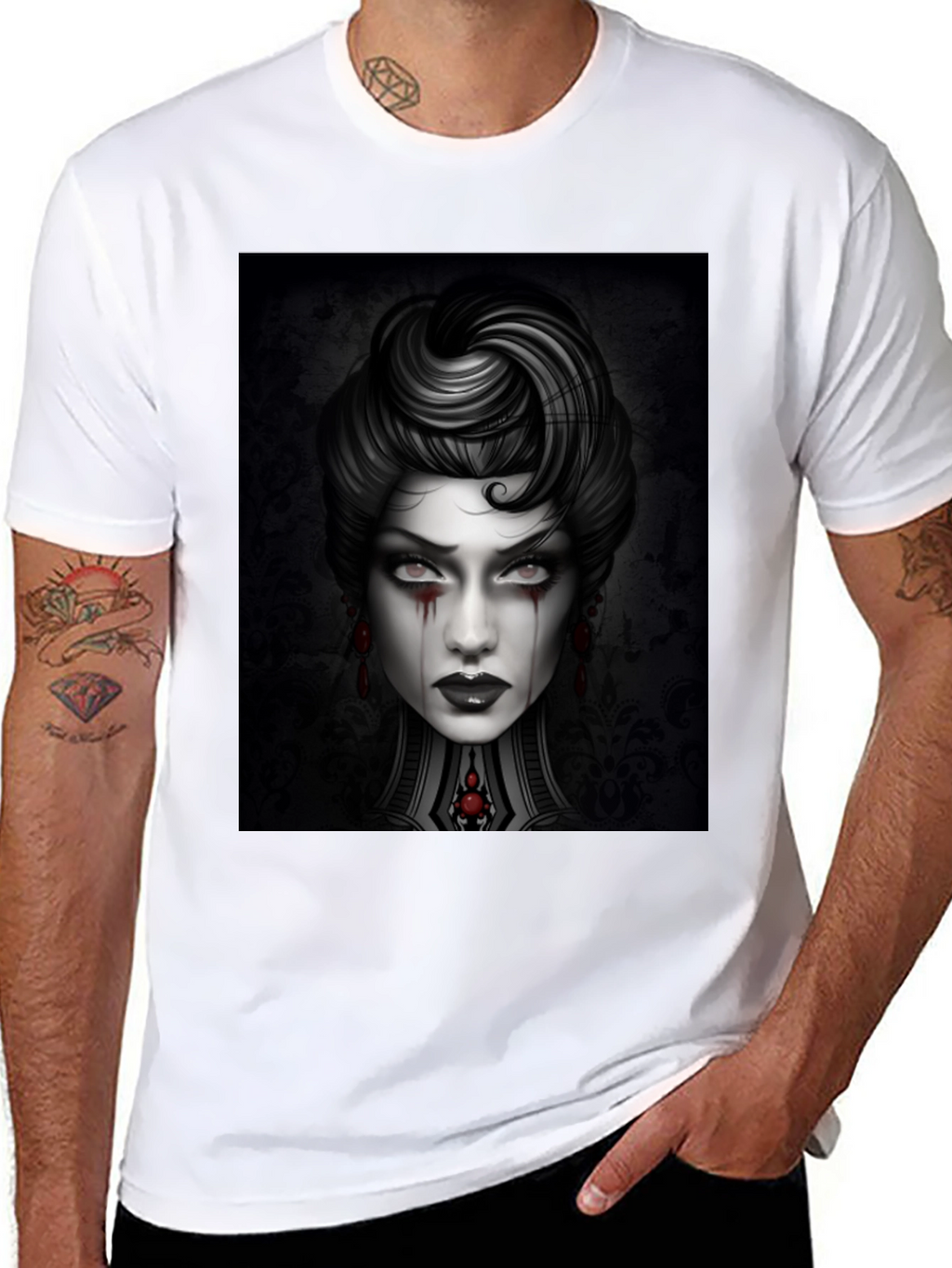 Gothic Portrait Graphic Tee