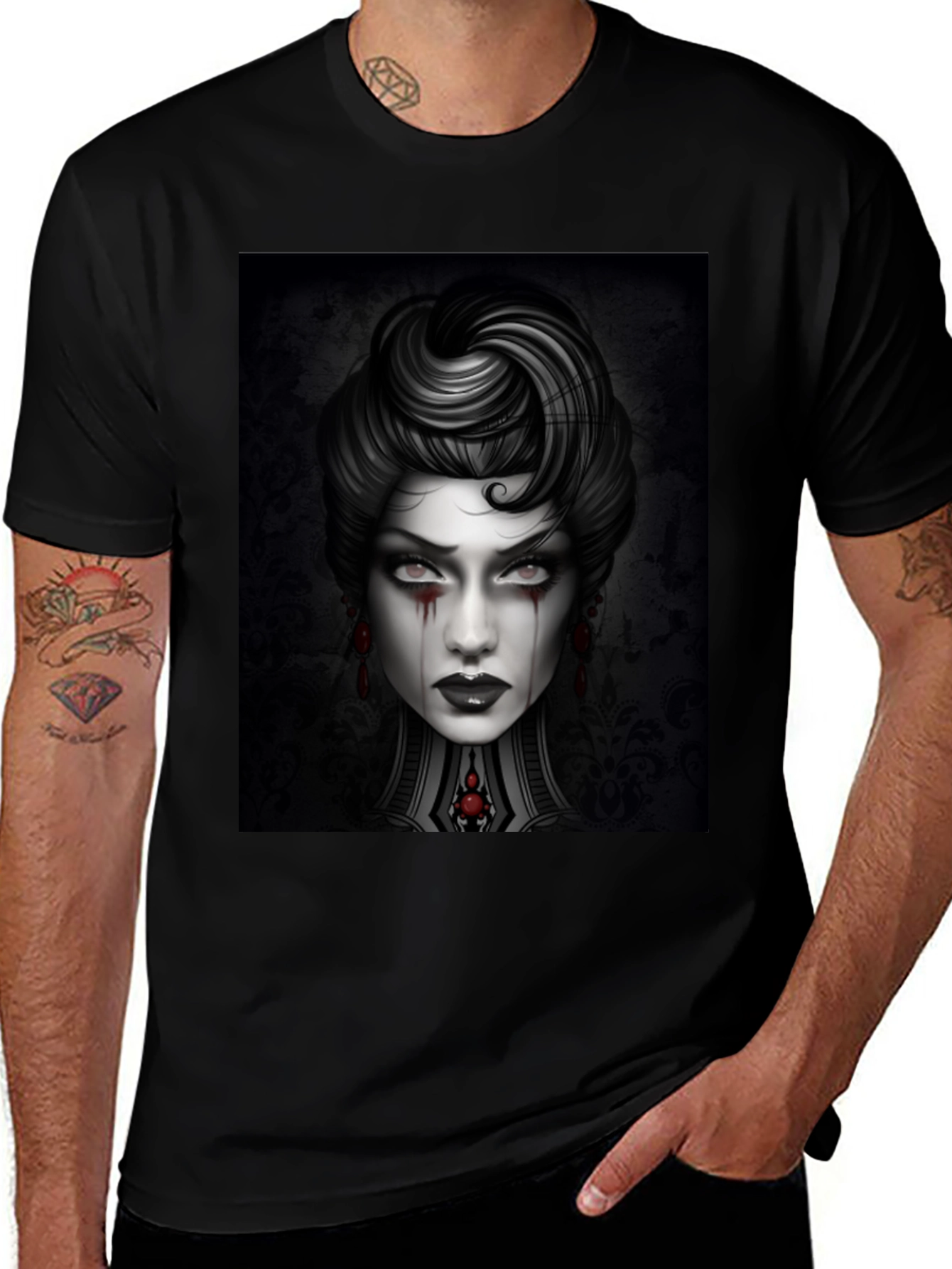 Gothic Portrait Graphic Tee