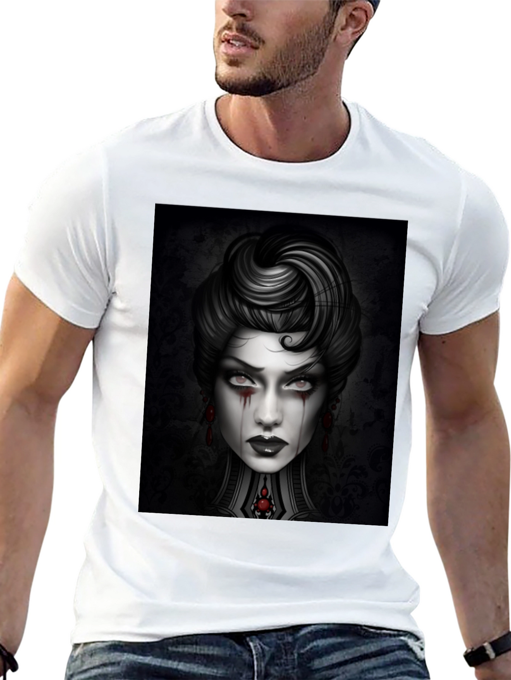 Gothic Portrait Graphic Tee