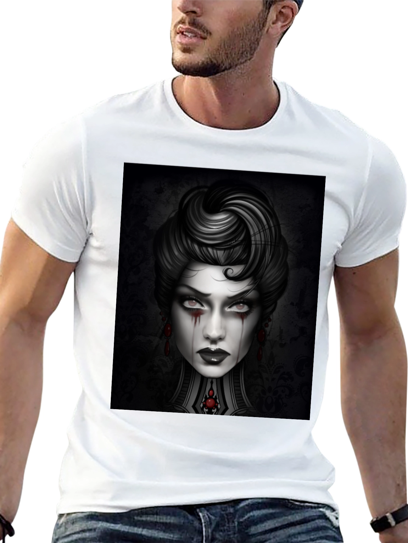 Gothic Portrait Graphic Tee