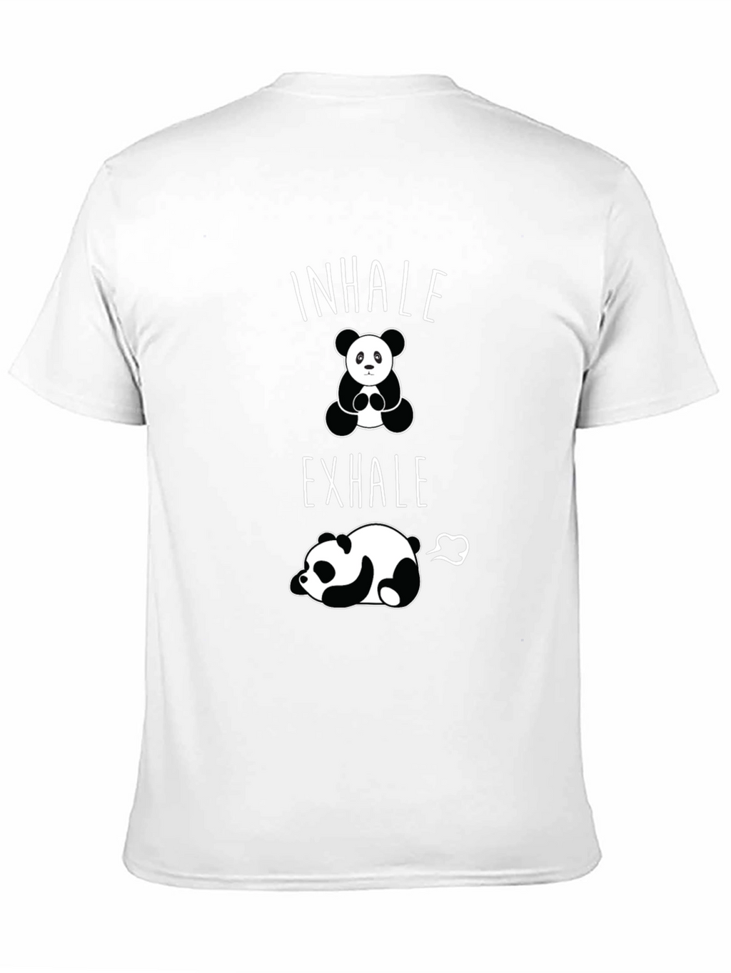 Inhale Exhale Panda Graphic T-Shirt