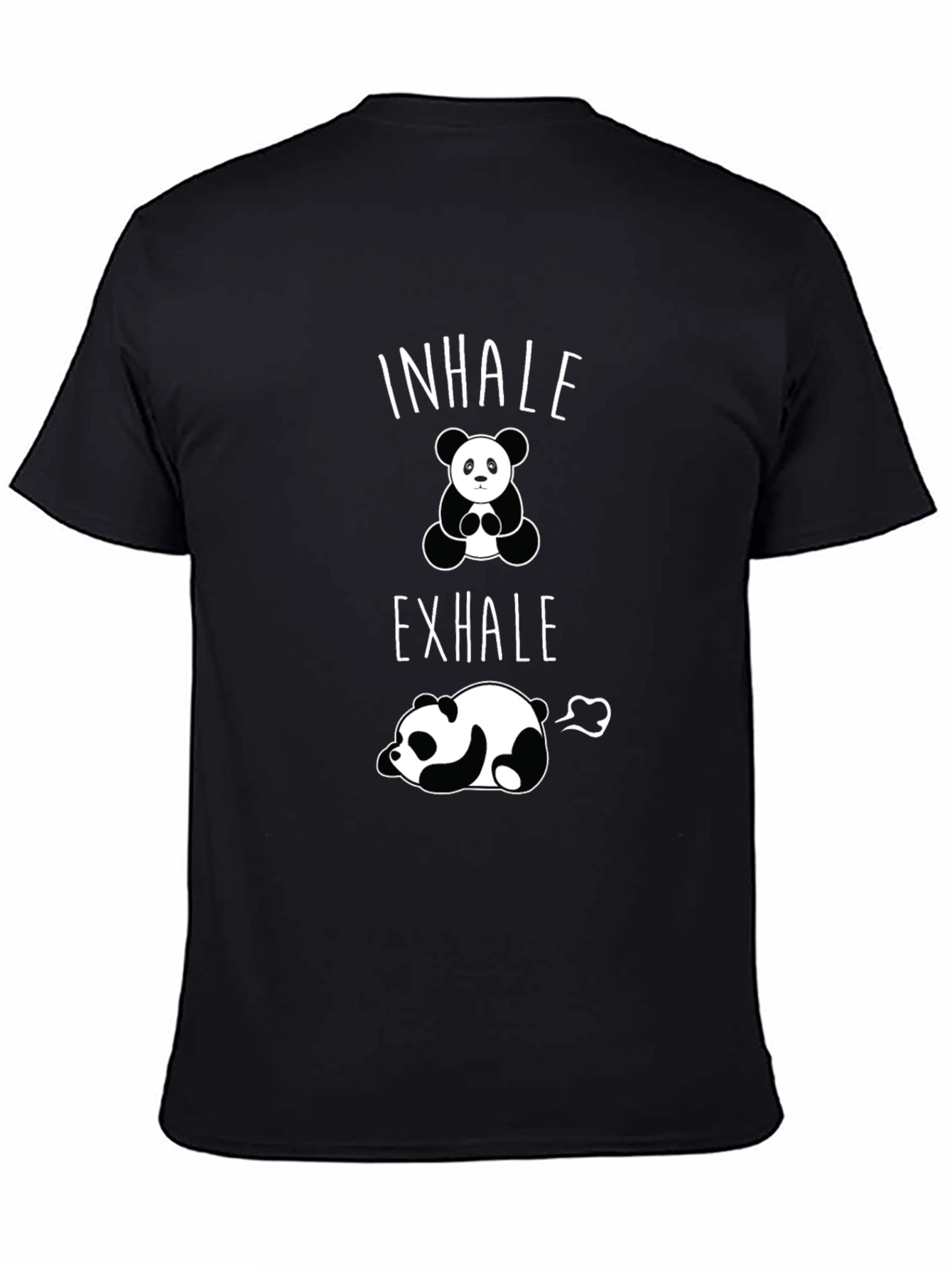 Inhale Exhale Panda Graphic T-Shirt