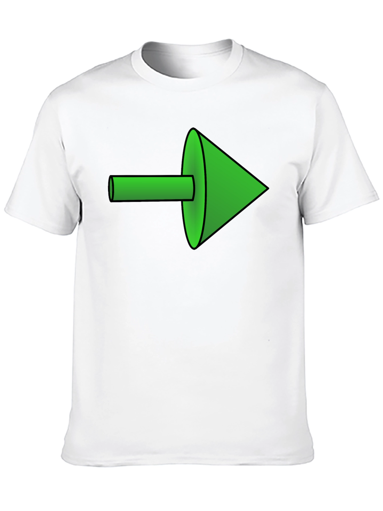 Green Arrow Graphic Black Tee
