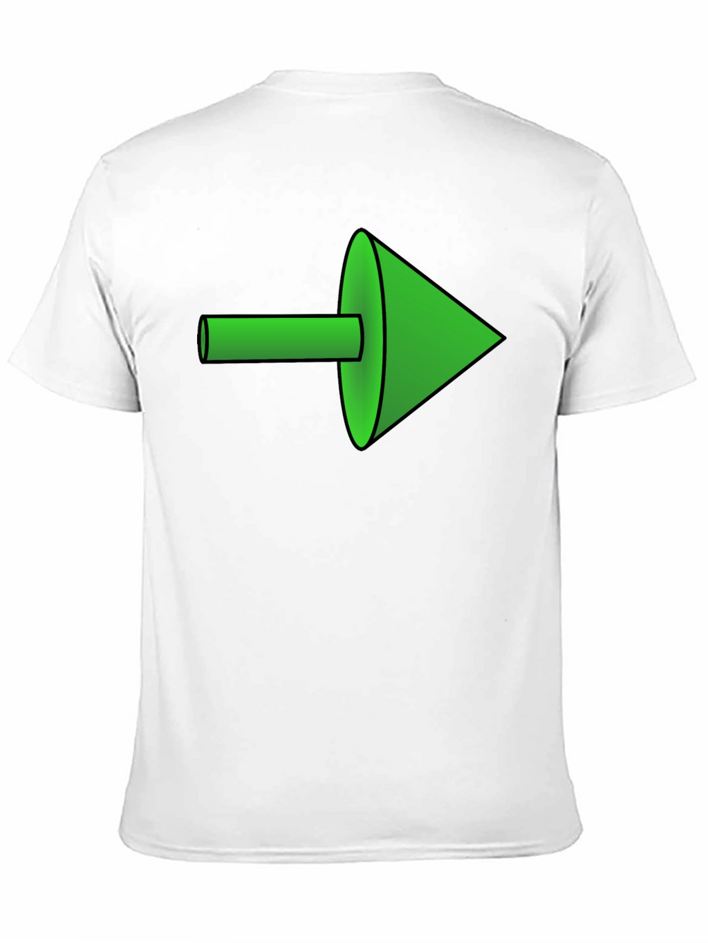 Green Arrow Graphic Black Tee