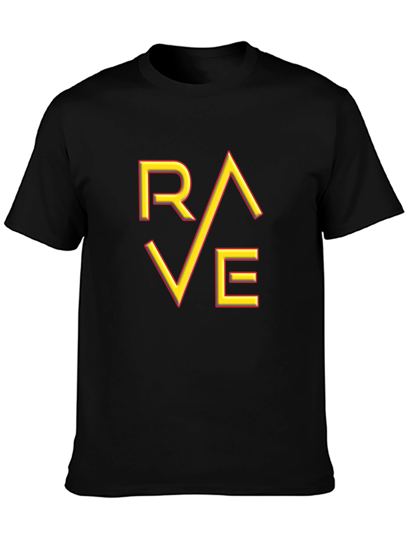 Rave Graphic T-Shirt - Trendy Party Wear