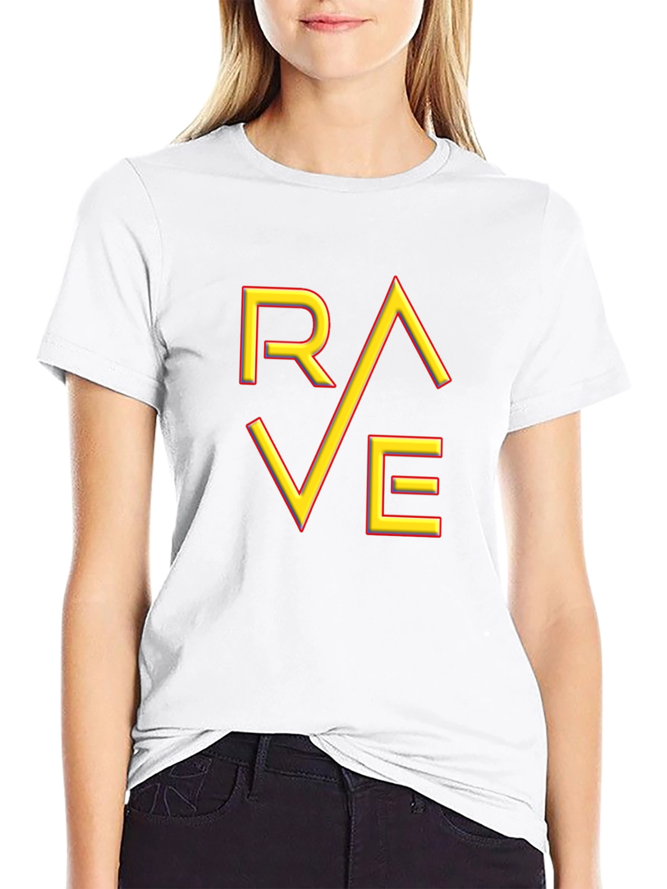 Rave Graphic T-Shirt - Trendy Party Wear