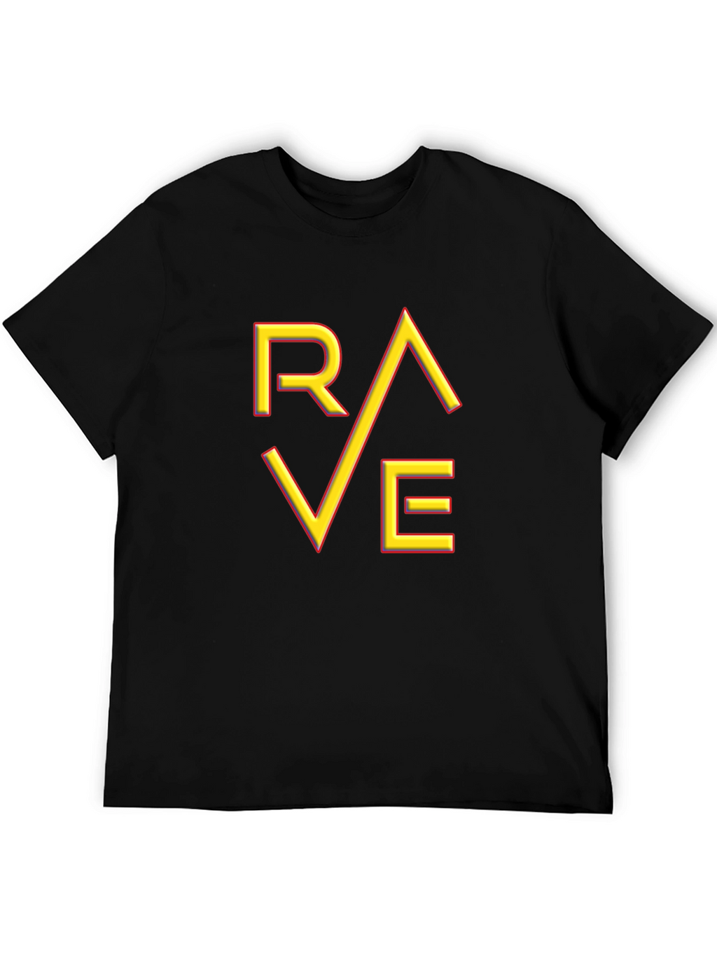 Rave Graphic T-Shirt - Trendy Party Wear