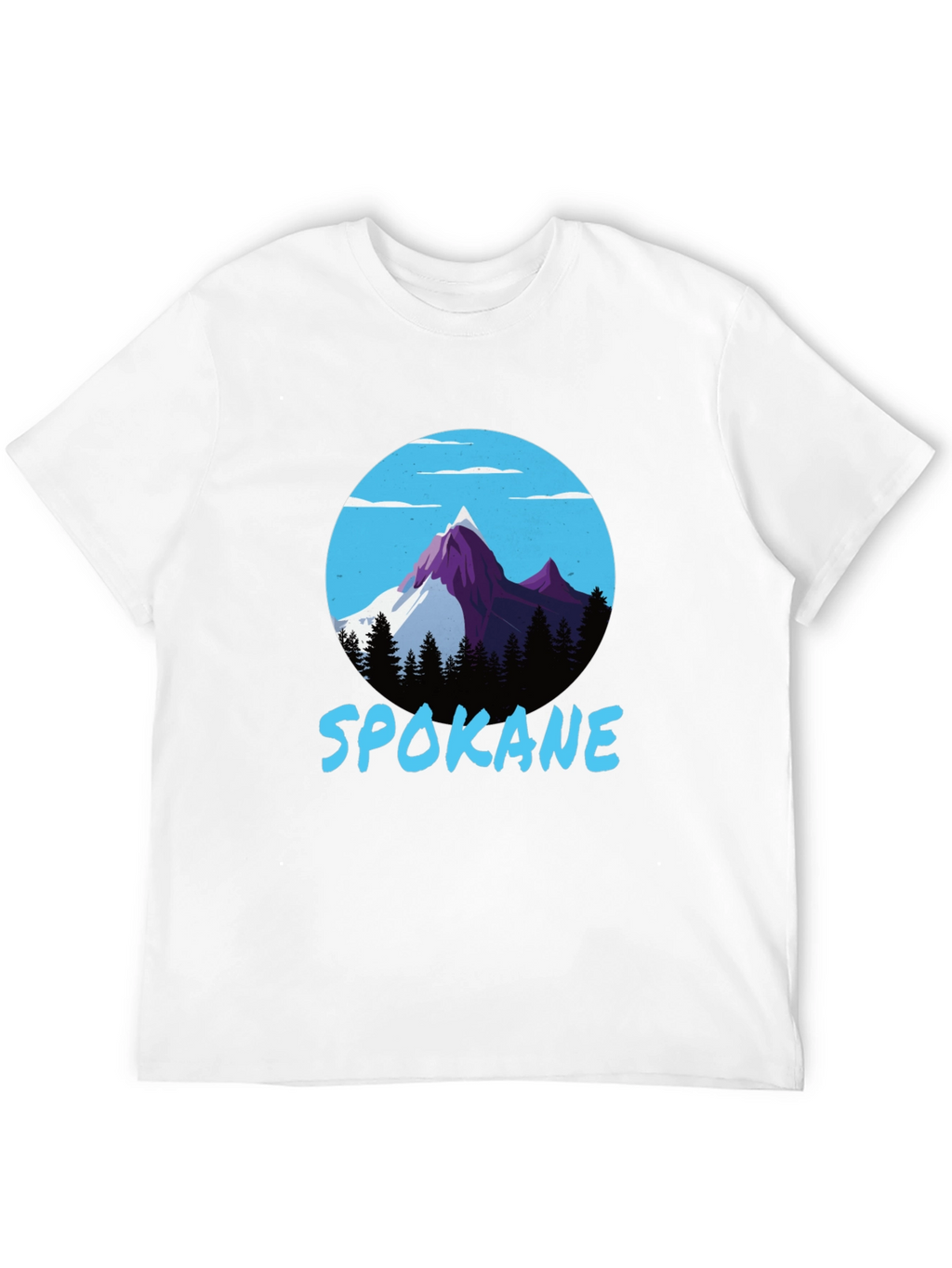 Spokane Mountain Graphic Tee - Black