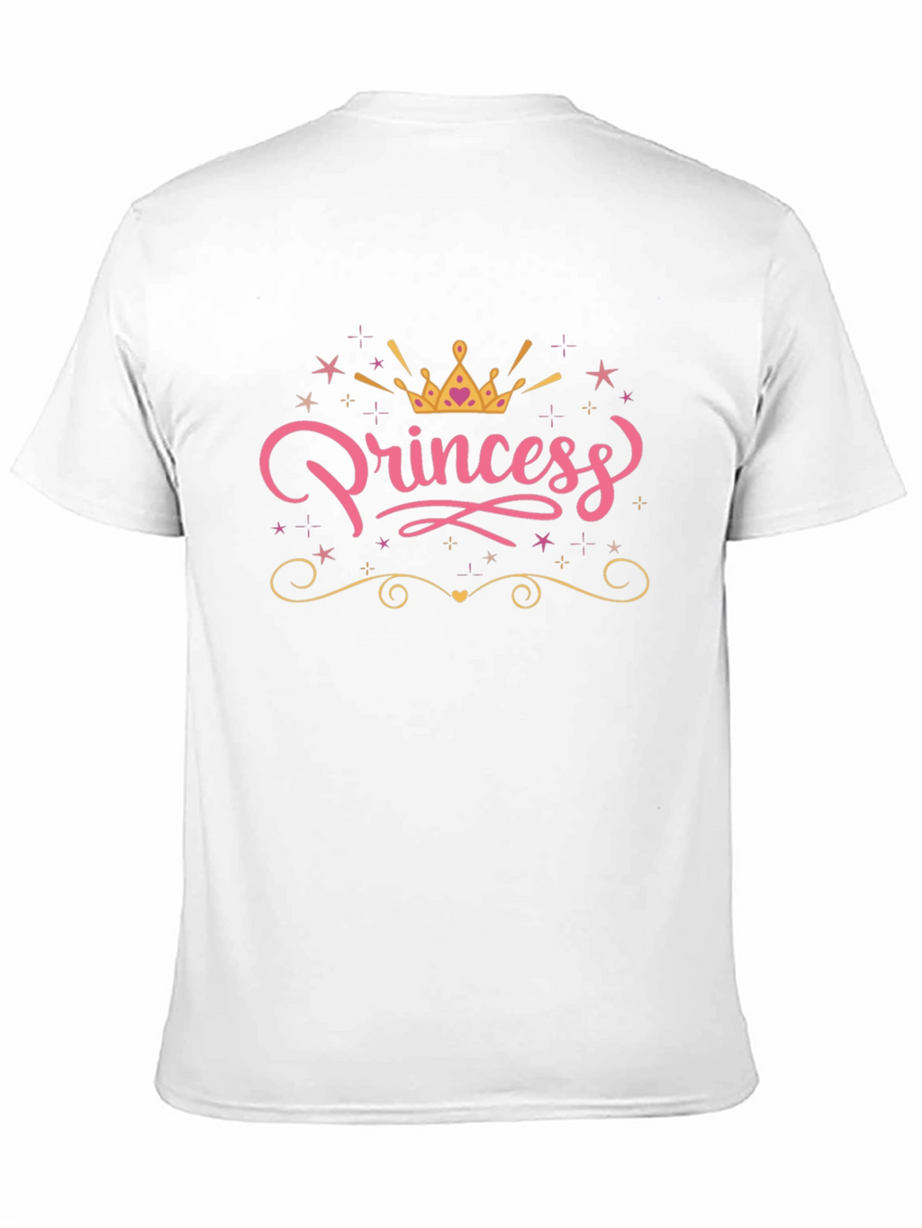 Princess Crown Graphic Black T-Shirt