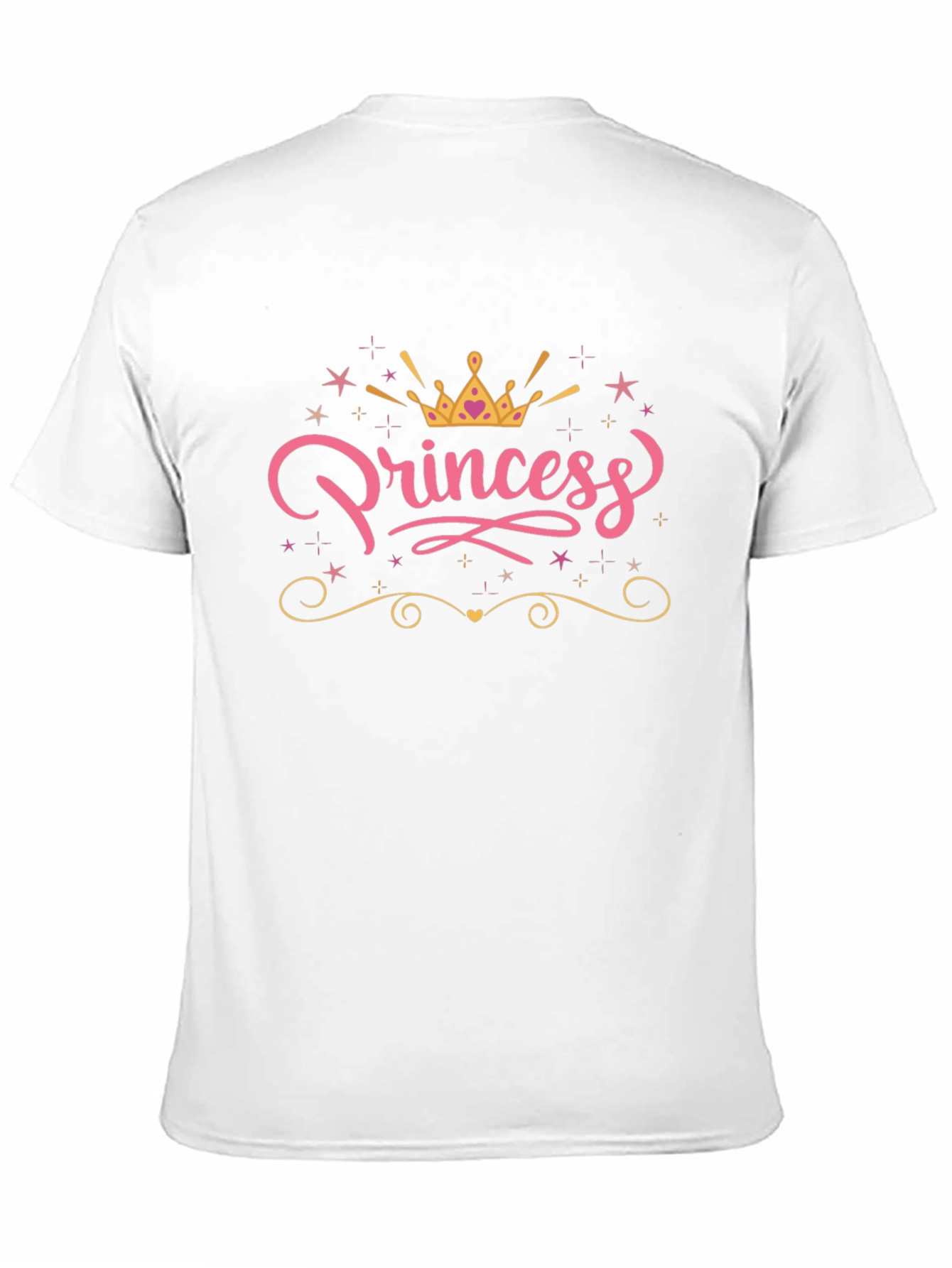 Princess Crown Graphic Black T-Shirt