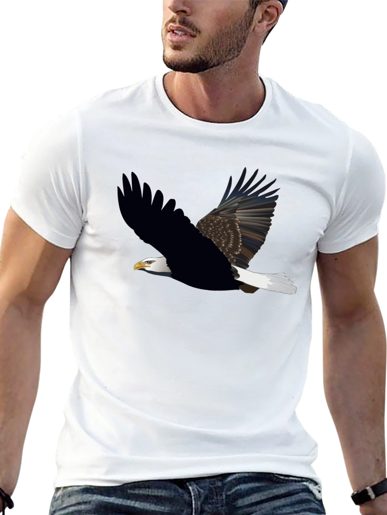 Eagle Graphic T-Shirt - Mens Black Tee