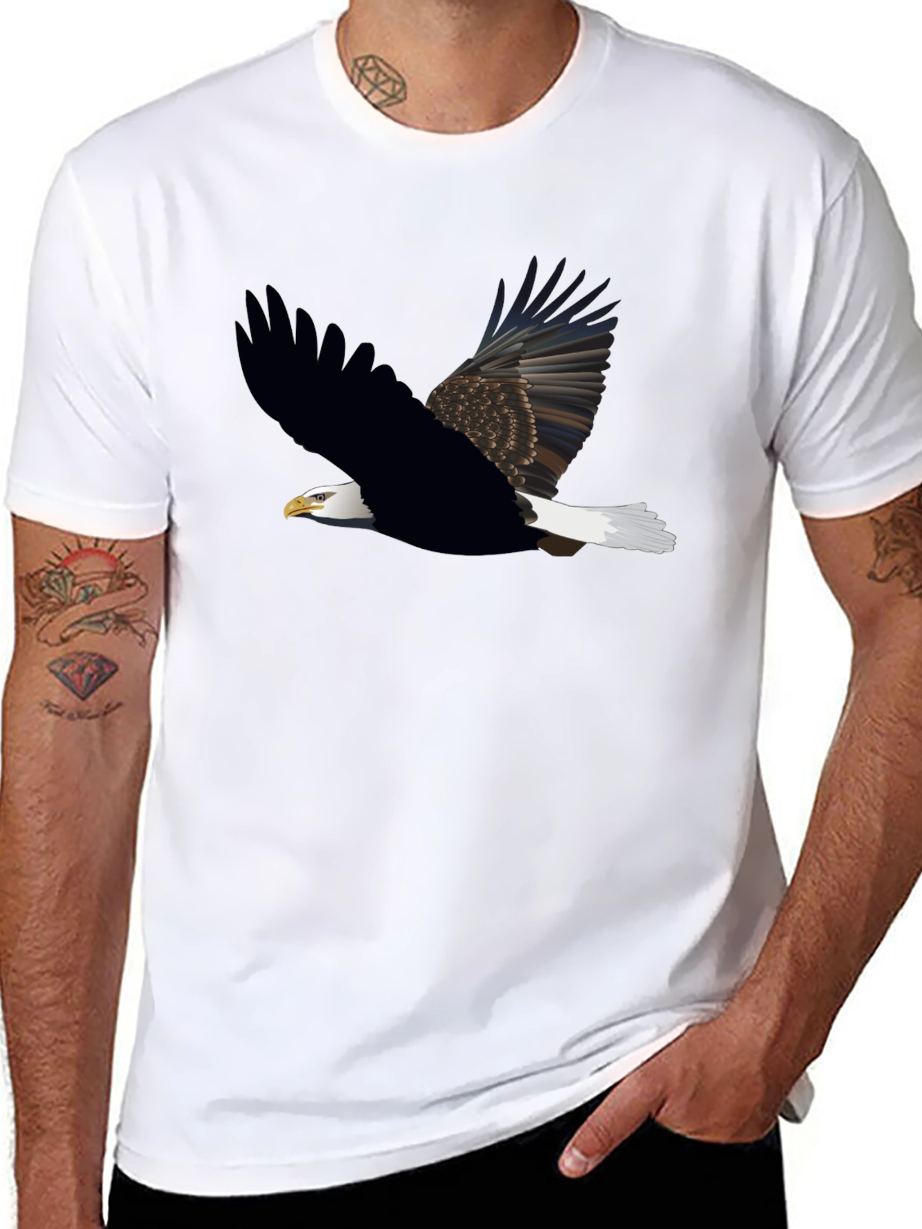 Eagle Graphic T-Shirt - Mens Black Tee