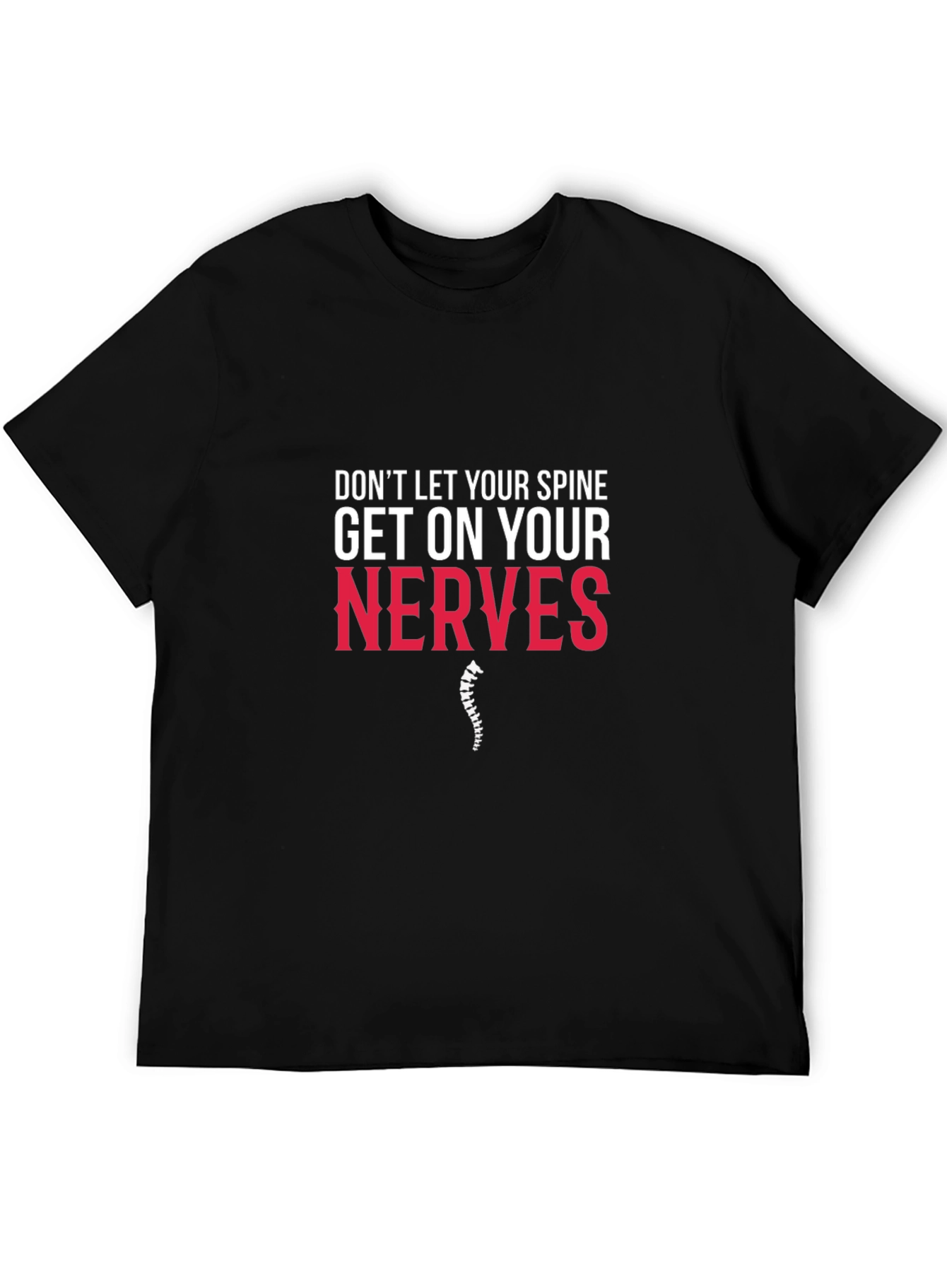 Spine On Nerves Graphic Tee