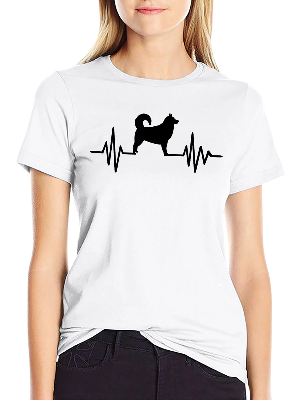 Dog Heartbeat T-Shirt -  Unisex Casual Tee