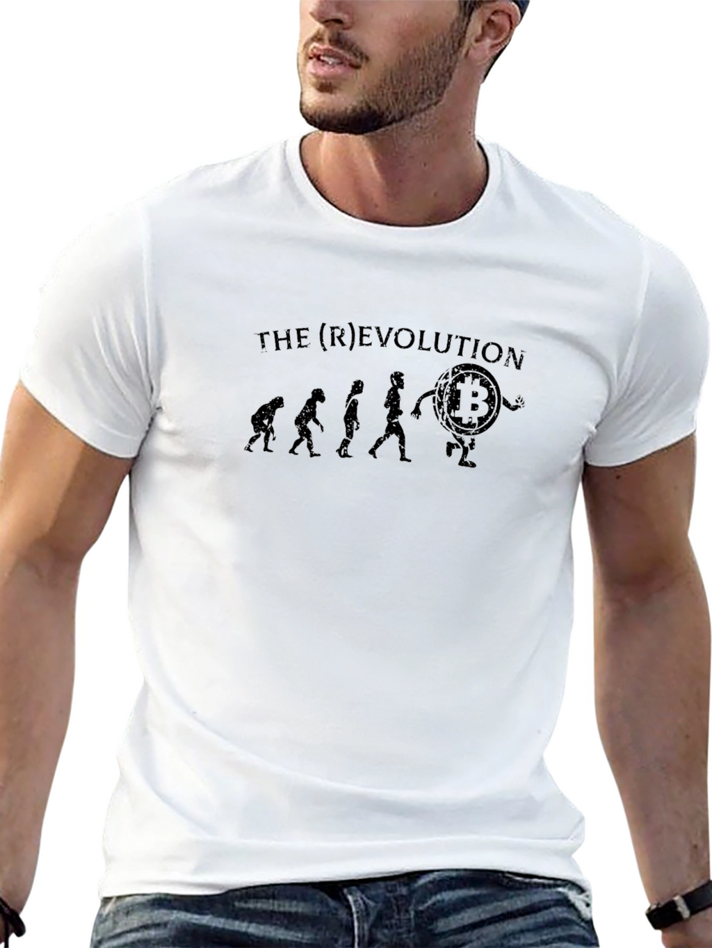 Bitcoin (R)Evolution Black Graphic T-Shirt