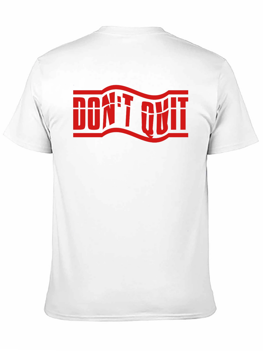 Dont Quit Graphic Print Crew Neck T-Shirt