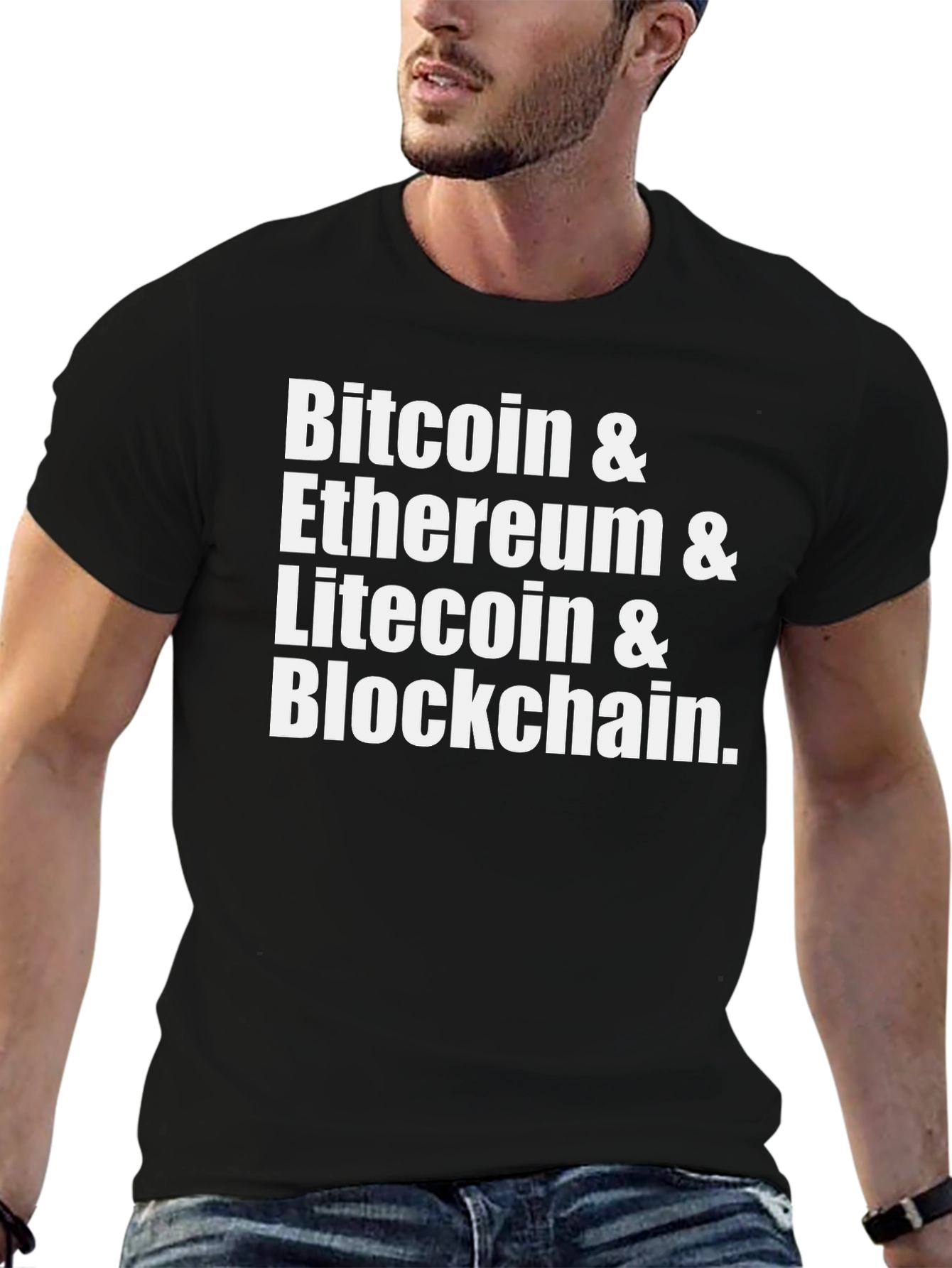 Crypto Enthusiast T-Shirt - Bitcoin Ethereum Litecoin & Blockchain
