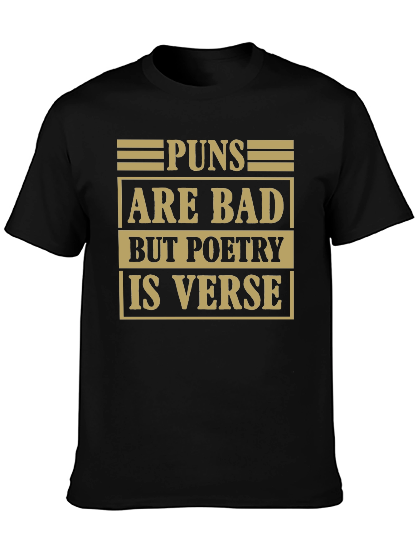 Pun Poetry Graphic Tee - Humorous Literary Shirt