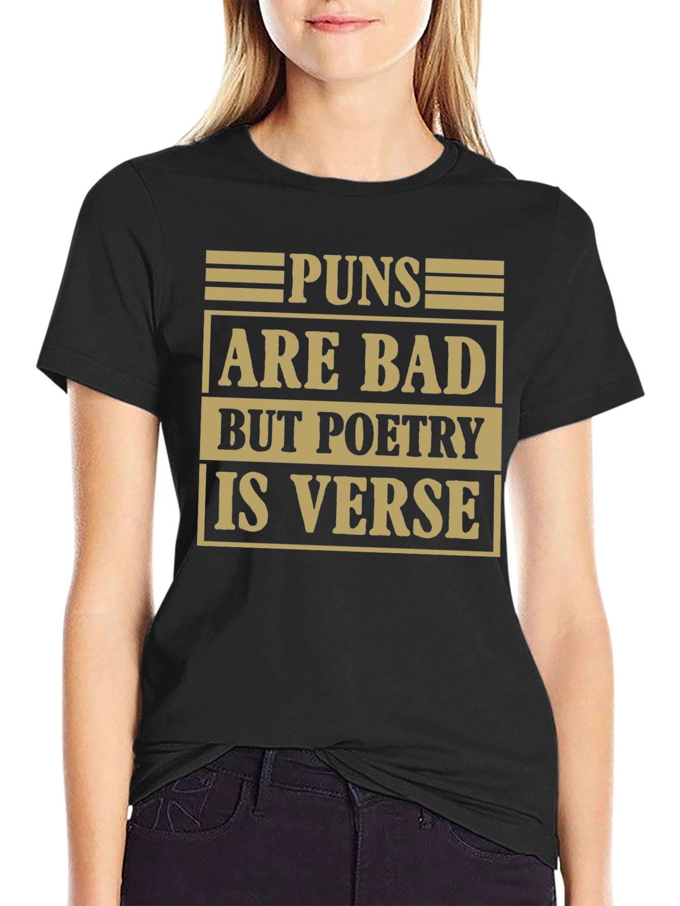 Pun Poetry Graphic Tee - Humorous Literary Shirt