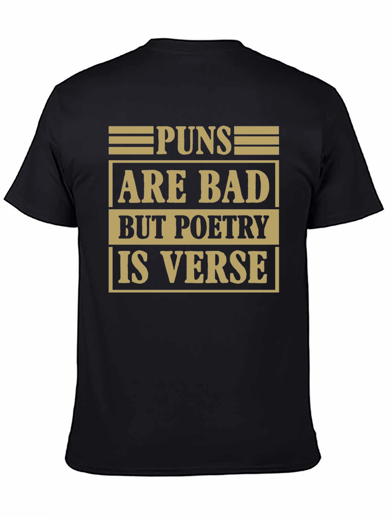 Pun Poetry Graphic Tee - Humorous Literary Shirt